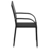 Jeff Outdoor Dining Chair with Steel Frame | Set of 4 | Black Rattan