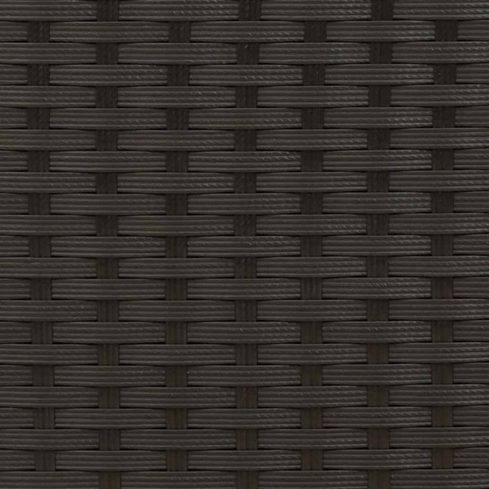 Jeff Outdoor Dining Chair with Steel Frame | Set of 4 | Black Rattan