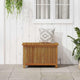 Warly Outdoor Storage Box | Slatted Design | Natural Oiled Acacia Wood 35"