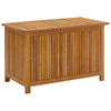 Warly Outdoor Storage Box | Slatted Design | Natural Oiled Acacia Wood 35"