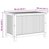 Warly Outdoor Storage Box | Slatted Design | Natural Oiled Acacia Wood 35"