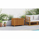 Warly Outdoor Storage Box | Slatted Design | Natural Oiled Acacia Wood 35"