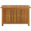 Warly Outdoor Storage Box | Slatted Design | Natural Oiled Acacia Wood 35"