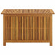 Warly Outdoor Storage Box | Slatted Design | Natural Oiled Acacia Wood 35"