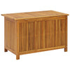 Warly Outdoor Storage Box | Slatted Design | Natural Oiled Acacia Wood 35"
