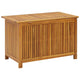 Warly Outdoor Storage Box | Slatted Design | Natural Oiled Acacia Wood 35"