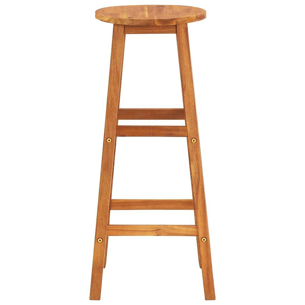 vidaXL Bar Stools 4 pcs Solid Acacia Wood