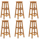vidaXL Bar Stools 6 pcs Solid Acacia Wood