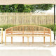 Joana Outdoor Garden Bench | Curved Banana Shape | Natural Teak Wood 79"