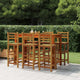 vidaXL Bar Stools 6 pcs Solid Wood Acacia