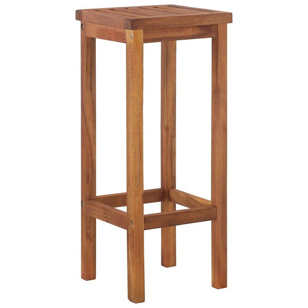 vidaXL Bar Stools 4 pcs Solid Wood Acacia