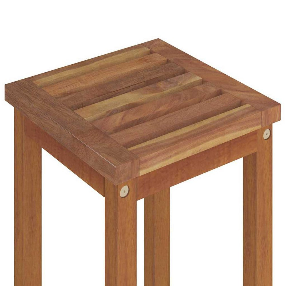 vidaXL Bar Stools 4 pcs Solid Wood Acacia