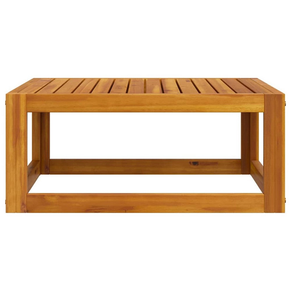 vidaXL Coffee Table 26.7"x26.7"x11.4" Solid Acacia Wood