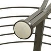 Vinie Outdoor Round Tree Bench with Slatted Seat Design | Gray Steel 63"