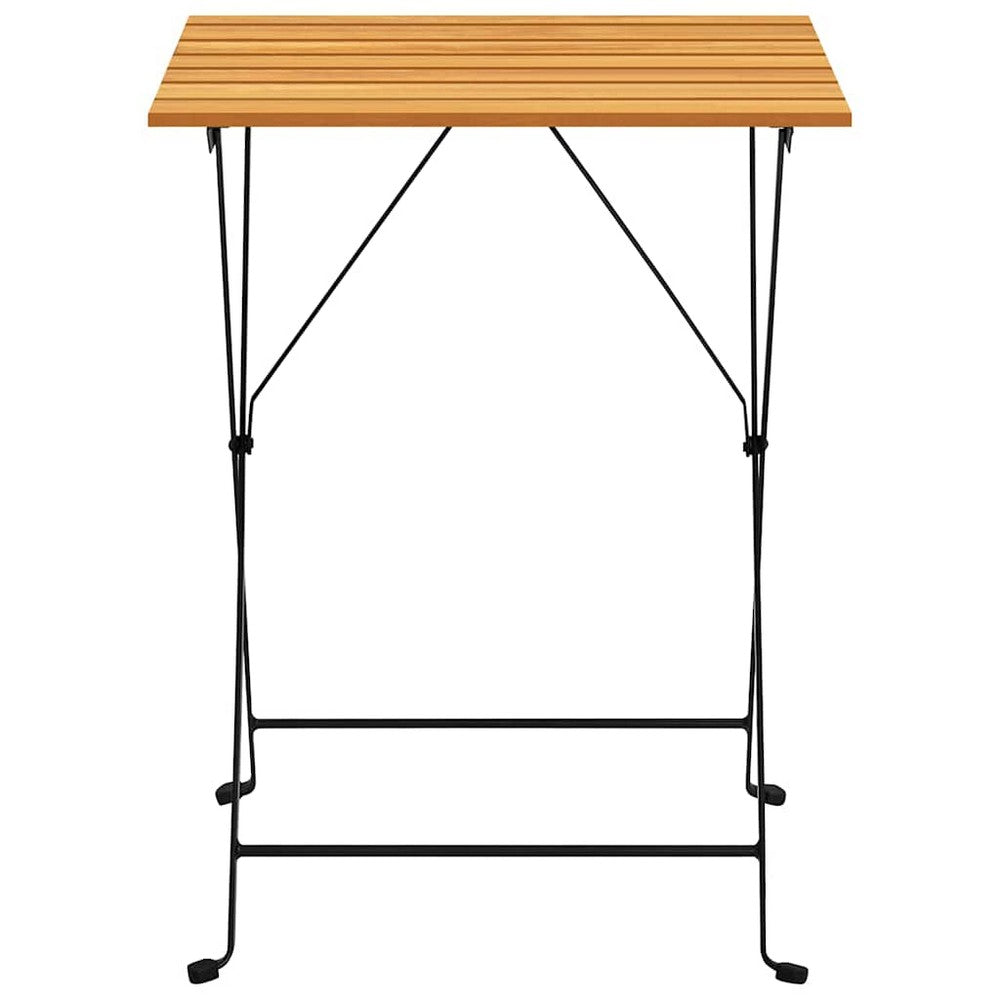 vidaXL Bistro Table 21.7"x21.3"x28" Solid Acacia Wood