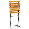 vidaXL Folding Bistro Chair 4 pcs Solid Acacia Wood