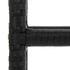 vidaXL Bar Stools with Cushions 2 pcs Black Poly Rattan