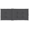 Amber Outdoor High Back Chair Cushions | Set of 6 | Anthracite Gray Polyester