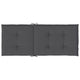 Amber Outdoor High Back Chair Cushions | Set of 6 | Anthracite Gray Polyester