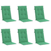 Amber Outdoor high back Chair Cushions | Set of 6 | Green Polyester