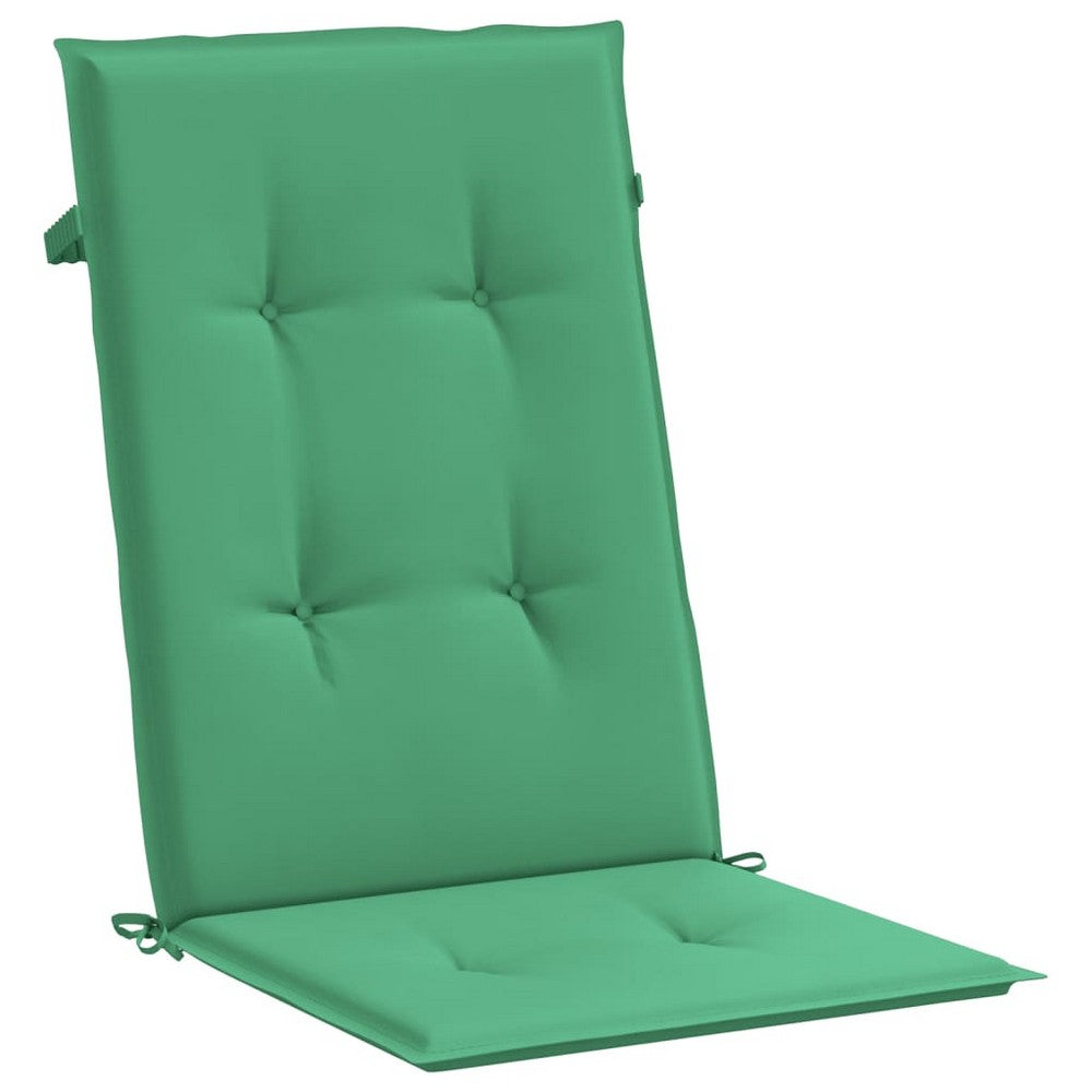 Amber Outdoor high back Chair Cushions | Set of 6 | Green Polyester