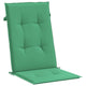 Amber Outdoor high back Chair Cushions | Set of 6 | Green Polyester