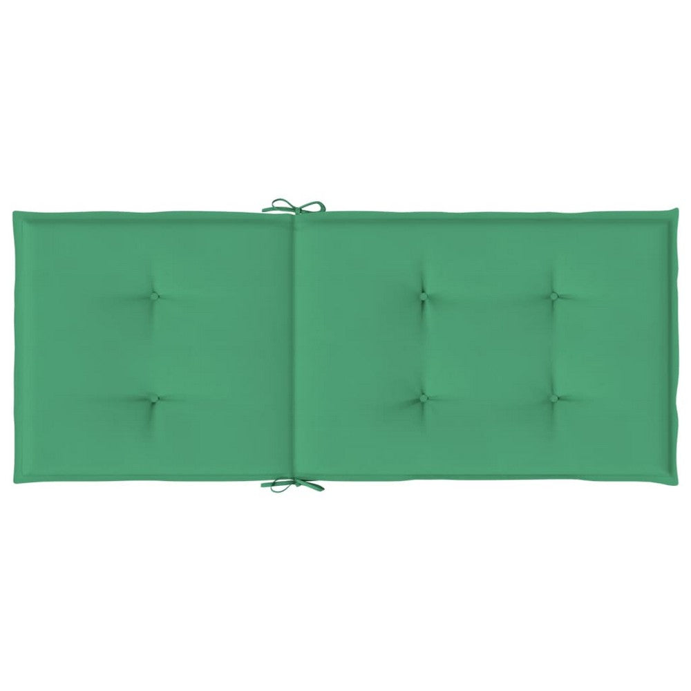 Amber Outdoor high back Chair Cushions | Set of 6 | Green Polyester