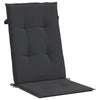 Amber Outdoor high back Chair Cushions | Set of 6 | Black Polyester