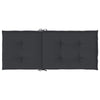 Amber Outdoor high back Chair Cushions | Set of 6 | Black Polyester
