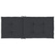 Amber Outdoor high back Chair Cushions | Set of 6 | Black Polyester