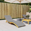 Sally Outdoor Sun-Lounger Cushion | Non-Slip Design | Gray Oxford Fabric