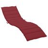 Sally Outdoor Sun-Lounger Cushion | Non-Slip Design | Red Oxford Fabric