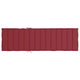 Sally Outdoor Sun-Lounger Cushion | Non-Slip Design | Red Oxford Fabric