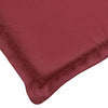Sally Outdoor Sun-Lounger Cushion | Non-Slip Design | Red Oxford Fabric