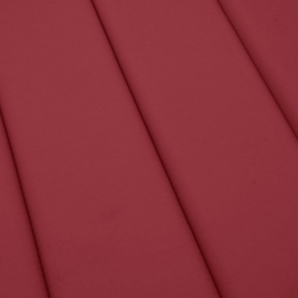 Sally Outdoor Sun-Lounger Cushion | Non-Slip Design | Red Oxford Fabric