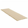 Sally Patio Sun-Lounger Cushion | Non-Slip Design | Beige Oxford Fabric
