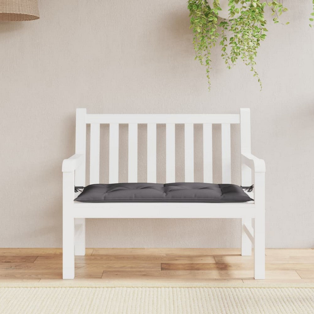 Kyra Garden Bench Cushion | Non-Slip Design | Anthracite Gray Oxford Fabric