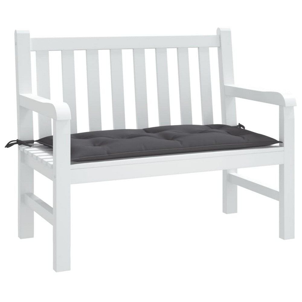 Kyra Garden Bench Cushion | Non-Slip Design | Anthracite Gray Oxford Fabric