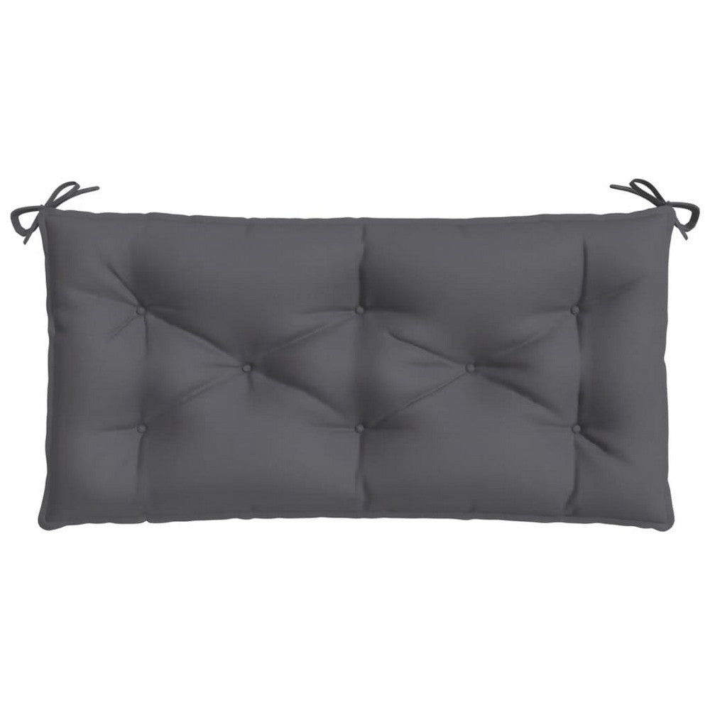 Kyra Garden Bench Cushion | Non-Slip Design | Anthracite Gray Oxford Fabric
