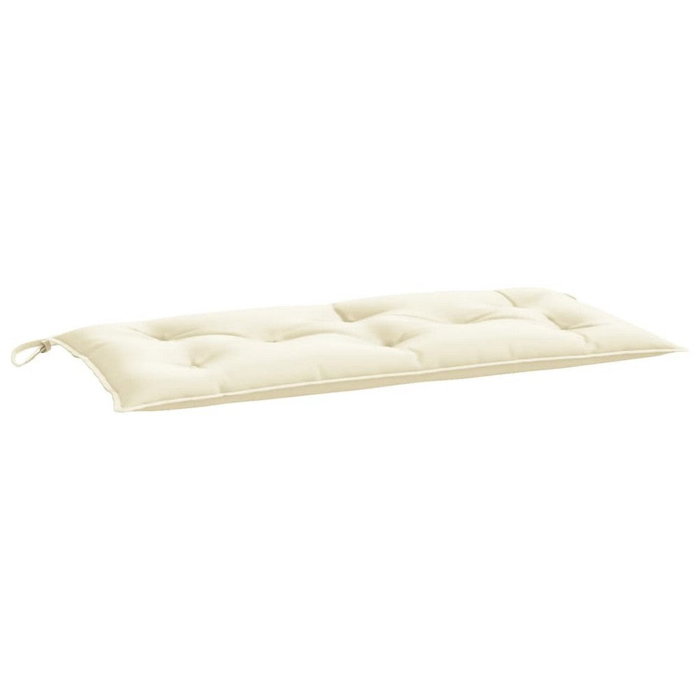 Kyra Garden Bench Cushion | Non-Slip Design | Cream-White Oxford Fabric