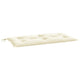 Kyra Garden Bench Cushion | Non-Slip Design | Cream-White Oxford Fabric