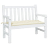 Kyra Garden Bench Cushion | Non-Slip Design | Cream-White Oxford Fabric