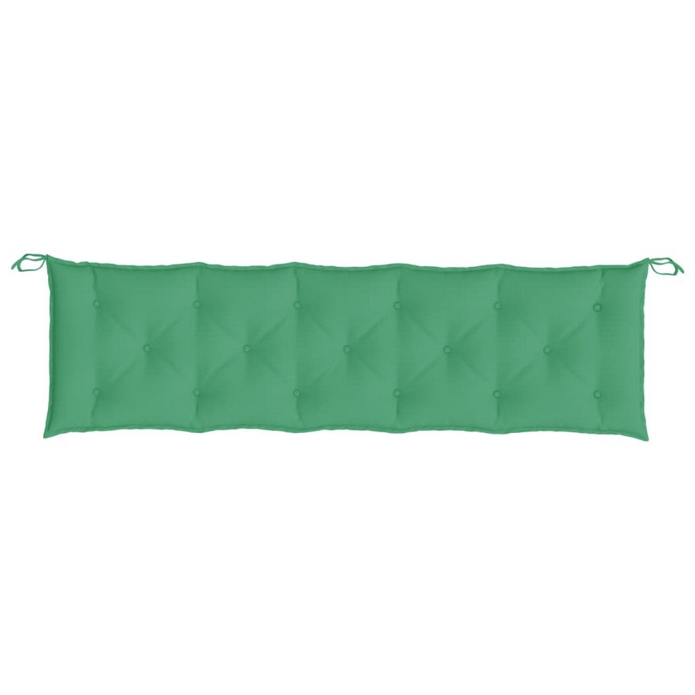Kyra Garden Bench Cushion with Non-Slip Design | Green Oxford Fabric