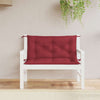 Maya Garden Non-Slip Bench Cushion | Set of 2 | Wine Red Oxford Fabric