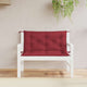 Maya Garden Non-Slip Bench Cushion | Set of 2 | Wine Red Oxford Fabric