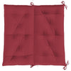 Maya Garden Non-Slip Bench Cushion | Set of 2 | Wine Red Oxford Fabric
