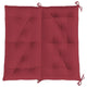 Maya Garden Non-Slip Bench Cushion | Set of 2 | Wine Red Oxford Fabric
