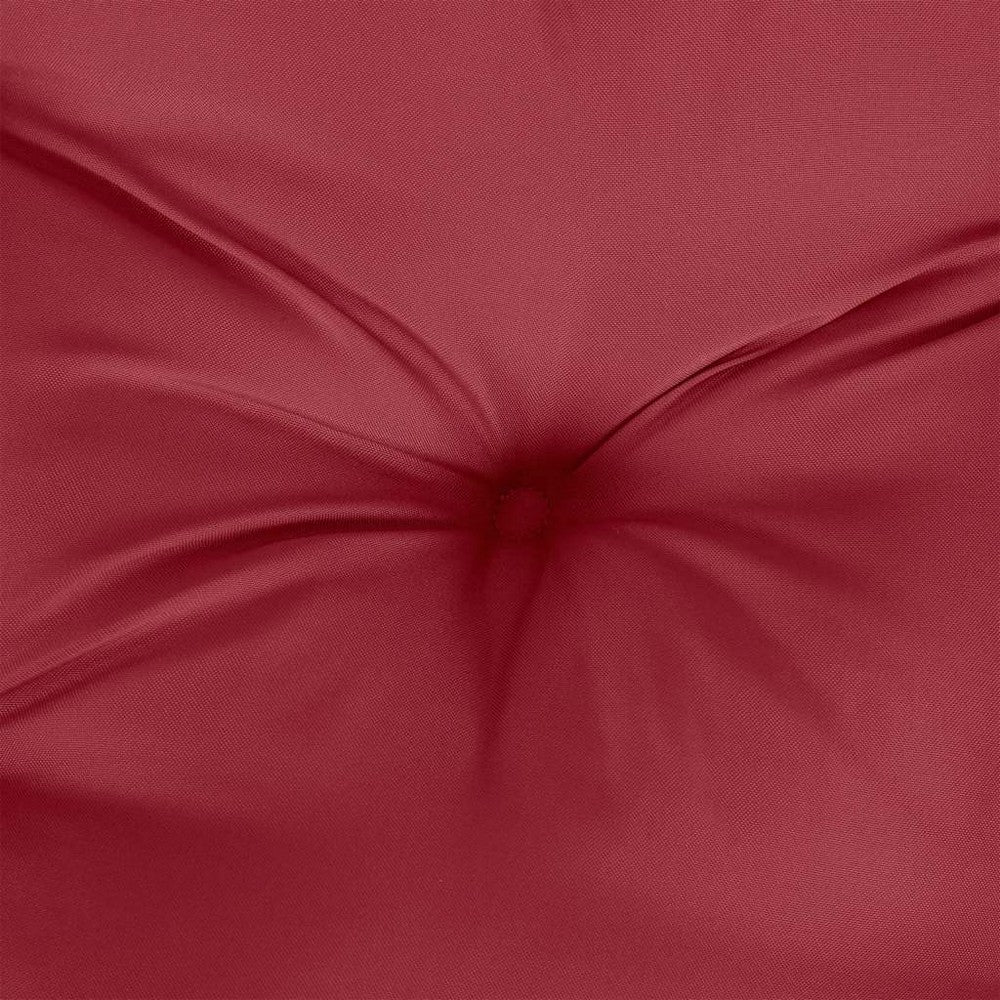 Maya Garden Non-Slip Bench Cushion | Set of 2 | Wine Red Oxford Fabric