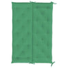 Rico Garden Bench Cushion | Set of 2 | Green Button Tufted Oxford Fabric