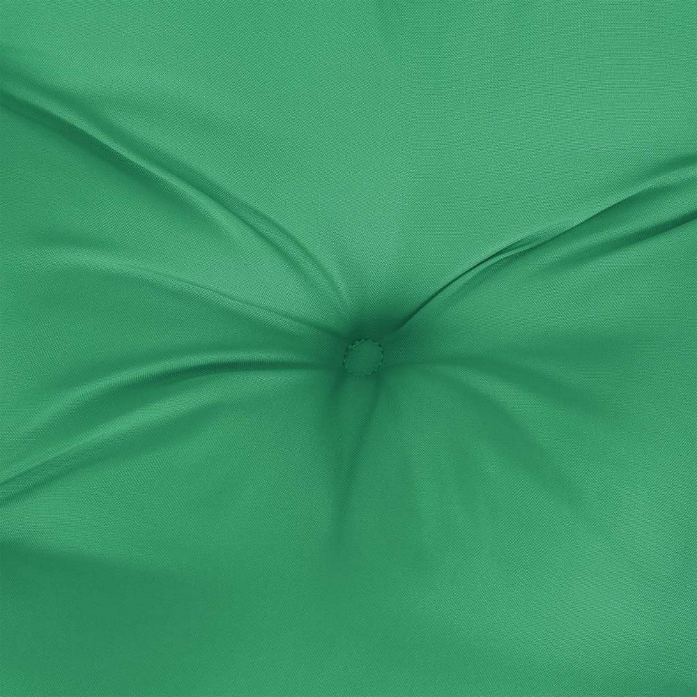 Rico Garden Bench Cushion | Set of 2 | Green Button Tufted Oxford Fabric